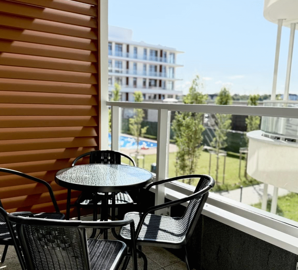 balkon z widokiem
